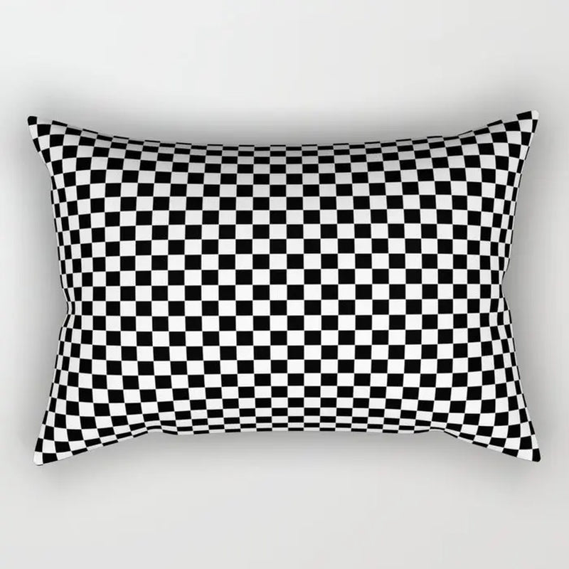 30X50CM Black & White Waist Pillows Case Hot Modern Nordic Geometric Print Cushion Case Livingroom Sofa Bed Decorative Pillows
