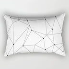 30X50CM Black & White Waist Pillows Case Hot Modern Nordic Geometric Print Cushion Case Livingroom Sofa Bed Decorative Pillows