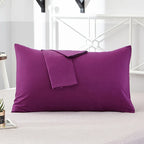 1Pc 100% Cotton Solid Color Pillow Cover 50*70Cm Rectangular Pink/Blue/Grey Pillowcase Bedding Pillow Case