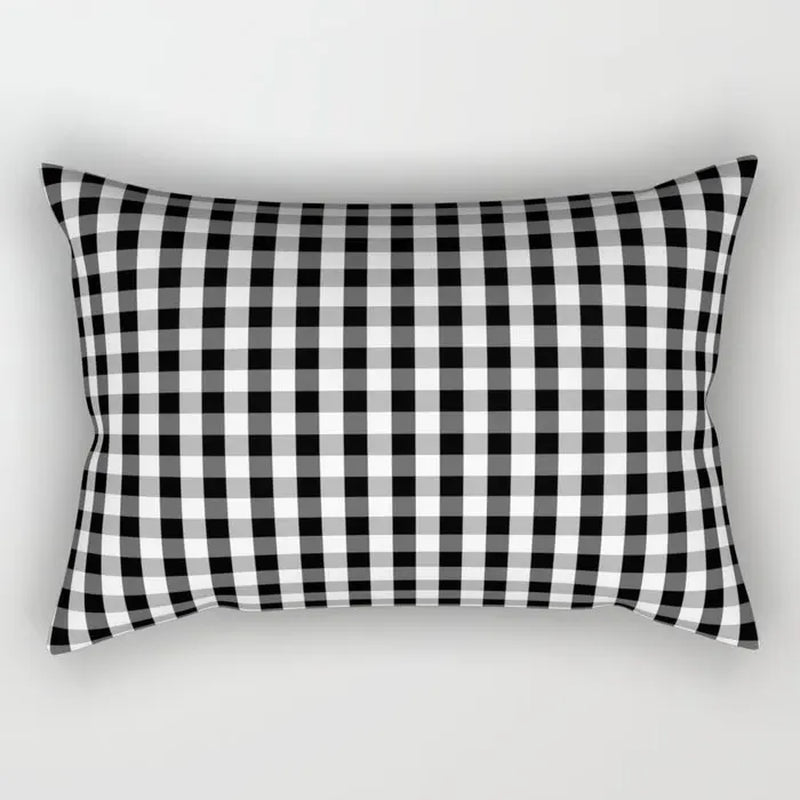30X50CM Black & White Waist Pillows Case Hot Modern Nordic Geometric Print Cushion Case Livingroom Sofa Bed Decorative Pillows