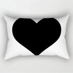 30X50CM Black & White Waist Pillows Case Hot Modern Nordic Geometric Print Cushion Case Livingroom Sofa Bed Decorative Pillows