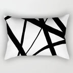 30X50CM Black & White Waist Pillows Case Hot Modern Nordic Geometric Print Cushion Case Livingroom Sofa Bed Decorative Pillows