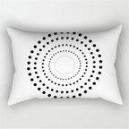 30X50CM Black & White Waist Pillows Case Hot Modern Nordic Geometric Print Cushion Case Livingroom Sofa Bed Decorative Pillows