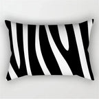 30X50CM Black & White Waist Pillows Case Hot Modern Nordic Geometric Print Cushion Case Livingroom Sofa Bed Decorative Pillows