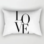 30X50CM Black & White Waist Pillows Case Hot Modern Nordic Geometric Print Cushion Case Livingroom Sofa Bed Decorative Pillows