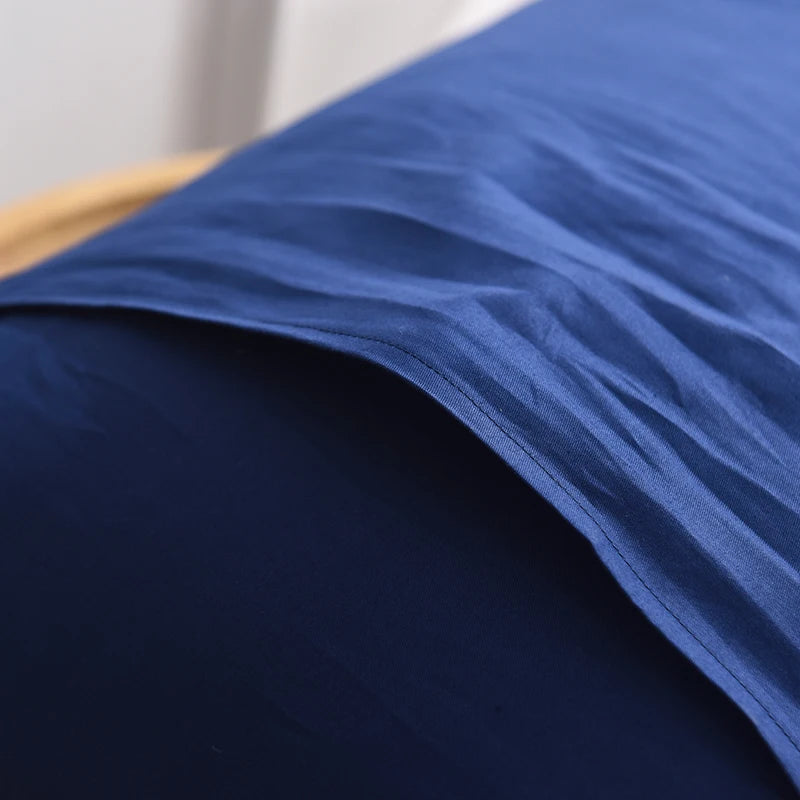 1Pc 100% Cotton Solid Color Pillow Cover 50*70Cm Rectangular Pink/Blue/Grey Pillowcase Bedding Pillow Case