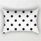 30X50CM Black & White Waist Pillows Case Hot Modern Nordic Geometric Print Cushion Case Livingroom Sofa Bed Decorative Pillows