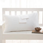 1Pc 100% Cotton Solid Color Pillow Cover 50*70Cm Rectangular Pink/Blue/Grey Pillowcase Bedding Pillow Case