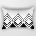 30X50CM Black & White Waist Pillows Case Hot Modern Nordic Geometric Print Cushion Case Livingroom Sofa Bed Decorative Pillows