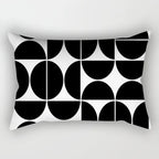 30X50CM Black & White Waist Pillows Case Hot Modern Nordic Geometric Print Cushion Case Livingroom Sofa Bed Decorative Pillows