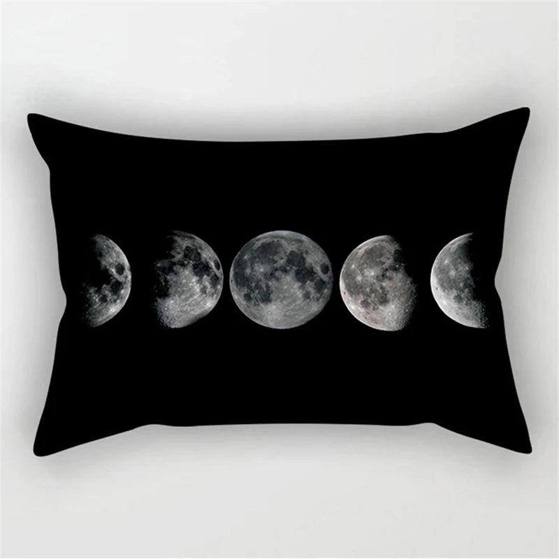 30X50CM Black & White Waist Pillows Case Hot Modern Nordic Geometric Print Cushion Case Livingroom Sofa Bed Decorative Pillows