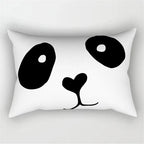 30X50CM Black & White Waist Pillows Case Hot Modern Nordic Geometric Print Cushion Case Livingroom Sofa Bed Decorative Pillows