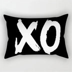30X50CM Black & White Waist Pillows Case Hot Modern Nordic Geometric Print Cushion Case Livingroom Sofa Bed Decorative Pillows