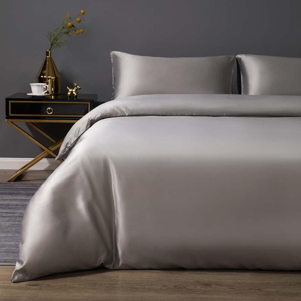 Taie d’oreiller satin effet soie ultra douce